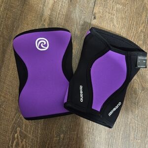 Purple and Black Knee Sleeves